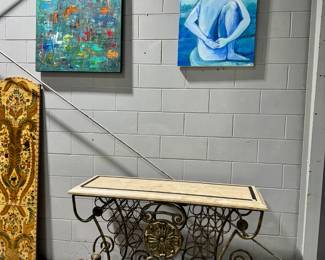 Console Table & Artwork Orlando