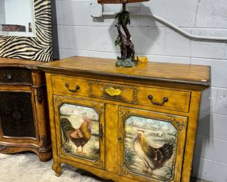 Rooster Cabinet and Lamp Orlando