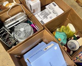 Box Lots of Misc household items and Decor