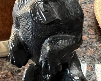Russian Kasli Foundry Cast Iron Dog Paperweight