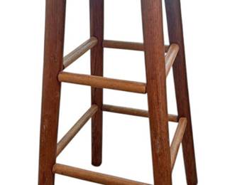 Wood Padded Seat Bar Stool
