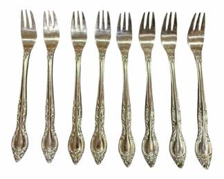 Eight United Silver Co Cocktail Forks