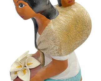 Ceramic Mexican Lupita Figurine