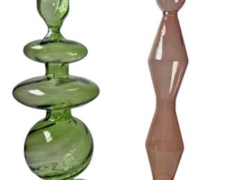 Vintage Hand Blown Taper Holders