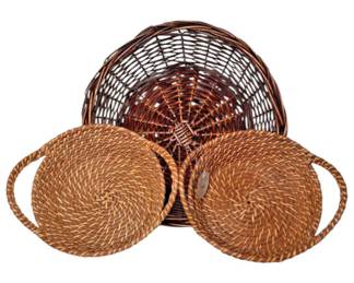 Three Wicker Baskets