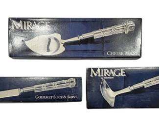 Three New Boxed Mirage Serving Accessories