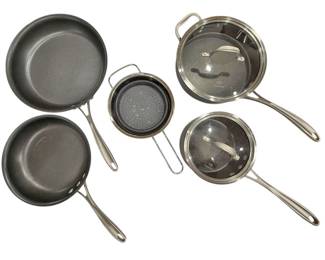Five Piece Set of Calphalon Cookware