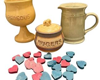 Three Hand Crafted Stoneware Pieces