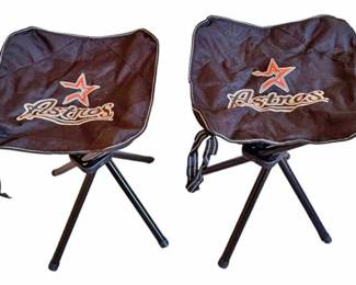 Two Astros Portable Folding Chairs