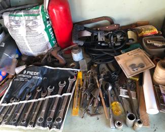 Wrench hammer pliers screwdriver