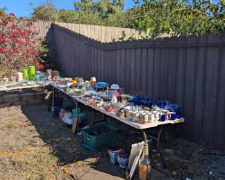 Mugs cups plates bowls Tupperware