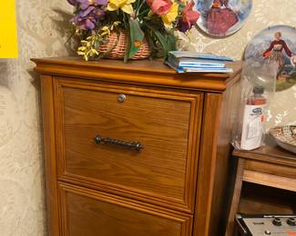 Wood file cabinet