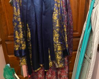 Asian silk robes