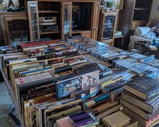 Vintage books. Vhs tapes cds DVDs cassettes