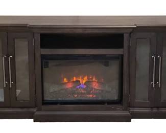 Grand Electric Fireplace Console