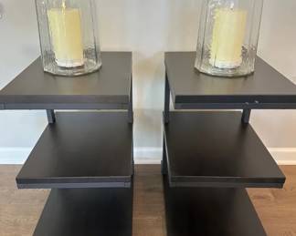 POTTERY BARN Allen Tiered End Tables