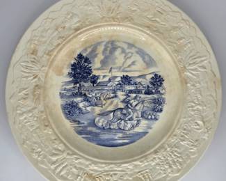 CA Commemorative Plates (9) designs, (Shown: Sutter's Fort)