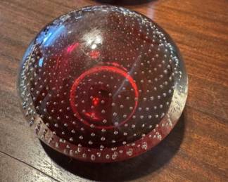 Paperweight, Bullicante Bubble Glass paperweight - Murano, glass, Mid 19th - 20th C.