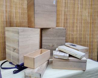 Miscellaneous Japanese wooden boxes