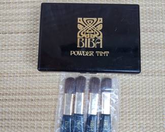 Unused Biba brushes w/ plastic box