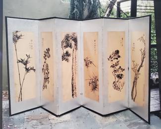 Antique Byobu screen