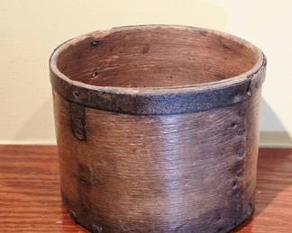 Wooden Barrel Without Lid, 5×6.5 Inches