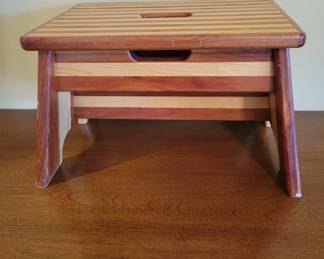 Handcrafted Wooden Stool, Circa 2013