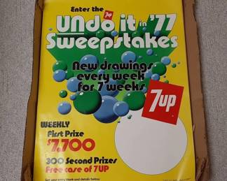 7Up Sweepstakes Posters from 1977