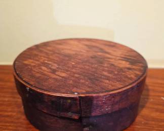Round Wooden Pantry Box, 19th Century