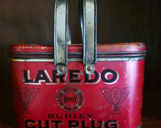 Laredo Burley Cut Plug Tobacco Tin