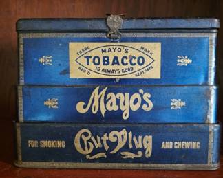 Early 1900s Mayo’s Tobacco Tin Box