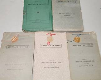 Abstract of Title Documents