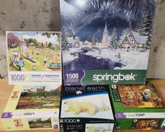 Factory Sealed Lot of Jigsaw Puzzles