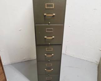 Tall All-Metal Filing Cabinet, 15x27x58
