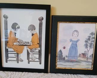 Framed Artwork by Jessie Wilcox Smith and J. Stone