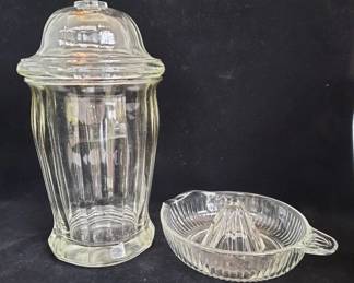 Glass Canister And Juicer Set
