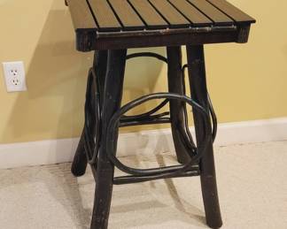 Wood and Metal Stool, Circa 2000s