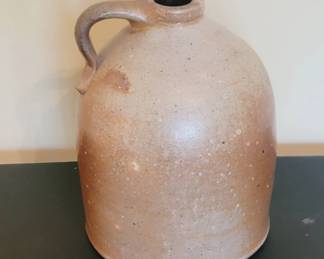 Stoneware Jug With Handle, Circa Late 19th Century