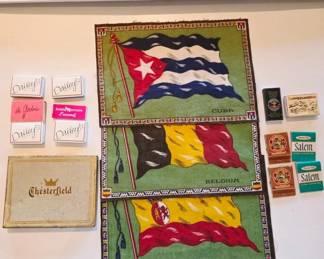 Cigarette Flags and Chesterfield Holder