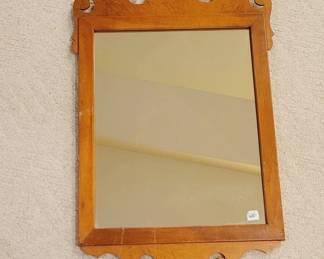 Carved Wood Wall Mirror, 30 x 20 in