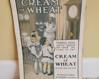 1910 Cream of Wheat Advertising Poster