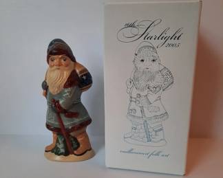 2005 Vaillancourt Folk Art Starlight Santa