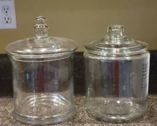 Glass Apothecary Jars with Lids