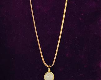 Twisted Silver Buffalo Nickel Necklace