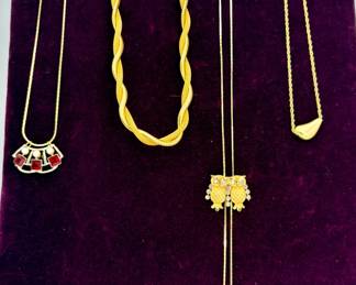 Gold Tone Fashion Necklaces