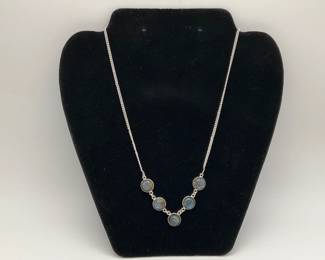 Labradorite Silver Necklace
