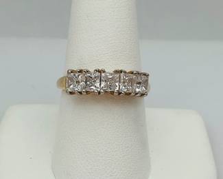 Gold CZ Ring