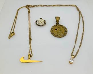 Gold Tone Necklaces and More