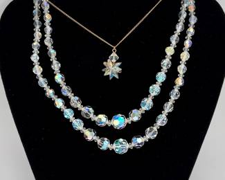  Iridescent Crystal Necklaces