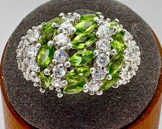 Silver Rhinestone Ring